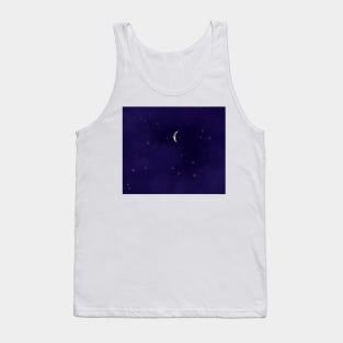 Dark blue shimmering sky Tank Top